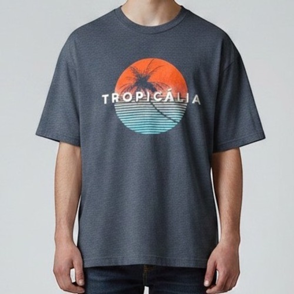 Next Level Tropicalia T-Shirt Mens XL Blue Graphic Creature Comforts Brewing Co